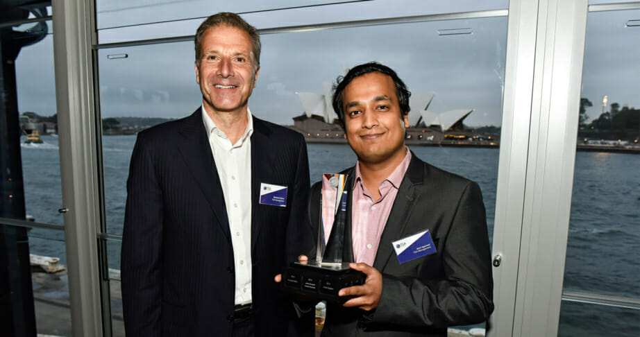 TSA Chairman Matthew Quinn and SMART Prize Winner Atul Agarwal