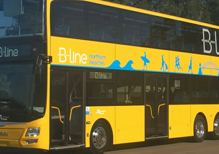 B-Line double decker bus
